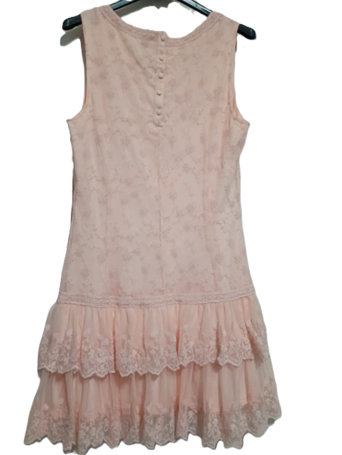 👗 Robe Promod rose poudré – dentelle bohème chic